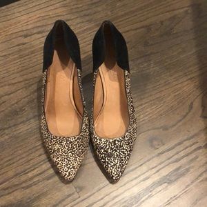 Madewell Leopard print heels